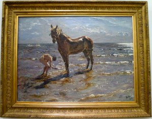 Bathing a Horse, 1905